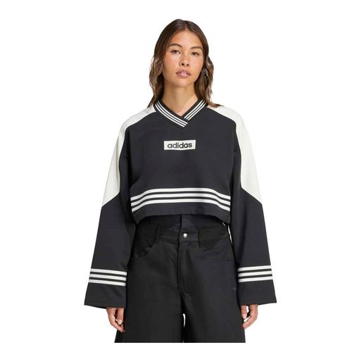 Buzo Mujer adidas Cuello Redondo Blocking